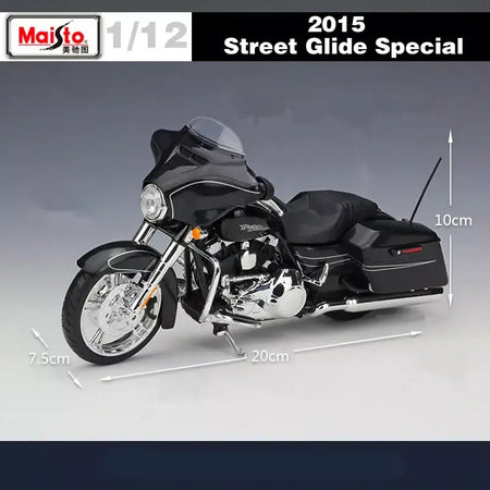 Maisto 1:12 Harley-Davidson 2015 Street Glide Liga Especial Modelo de Motocicleta Diecast Modelo de Motocicleta Clássica Presentes Colecionáveis