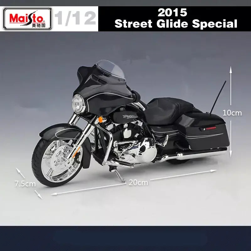 Maisto 1:12 Harley-Davidson 2015 Street Glide Liga Especial Modelo de Motocicleta Diecast Modelo de Motocicleta Clássica Presentes Colecionáveis