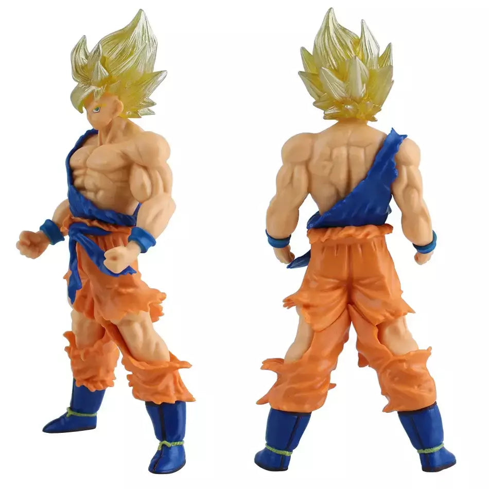 Anime dragon ball z super saiyan son goku vegeta anime figura de ação modelo presentes estatuetas colecionáveis para crianças 18cm
