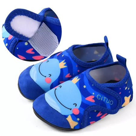 2024 novas crianças sapatos de praia meias de água meninos e meninas casa sapatos do bebê meias interiores dos desenhos animados unicórnio crianças chinelos