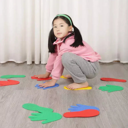 Crianças jogos criança mão pés sensorial jogar rastejando e salto atividade brinquedo jardim de infância diversão ao ar livre indoor spizeug kinder