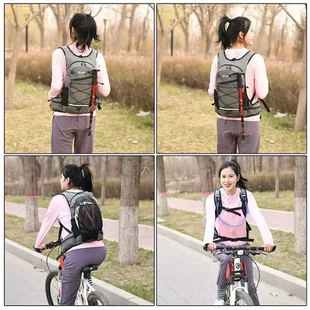 Caminhadas mochila impermeável poliéster resistente ao desgaste das mulheres dos homens trekking mochila em camadas saco de armazenamento esporte para exercício fitness