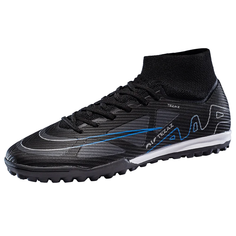 Sapatos de futebol masculino de sola FG, sapatos de gramado ao ar livre, grampos longos especiais, botas esportivas de equipe superior alta, resistência ao desgaste, tamanho 36-45