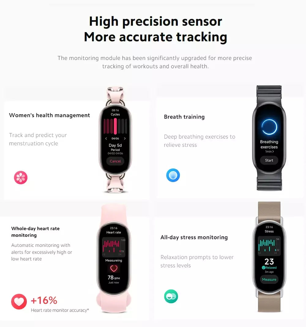 Versão global xiaomi banda inteligente 9 1.62 display amoled spo2 monitoramento 21 dias de vida útil da bateria mais de 150 modos esportivos smartband