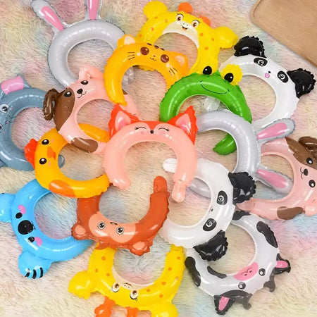 10/20/30/50 suprimentos de festa de balão de bandana mista, balões de coelho de urso de desenho animado fofos, decorações de festa de aniversário (mélange de 4-6 estilos