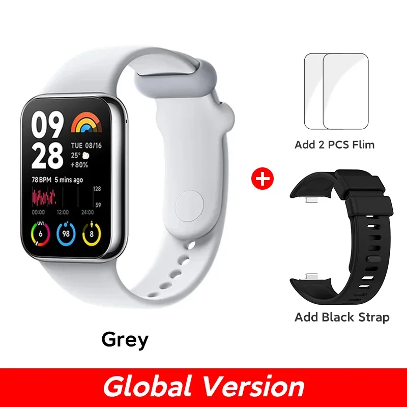 Versão global xiaomi mi band 8 pro pulseira inteligente 5atm à prova dwaterproof água 150 modos esportivos 1.74 "tela amoled gps oxigênio no sangue