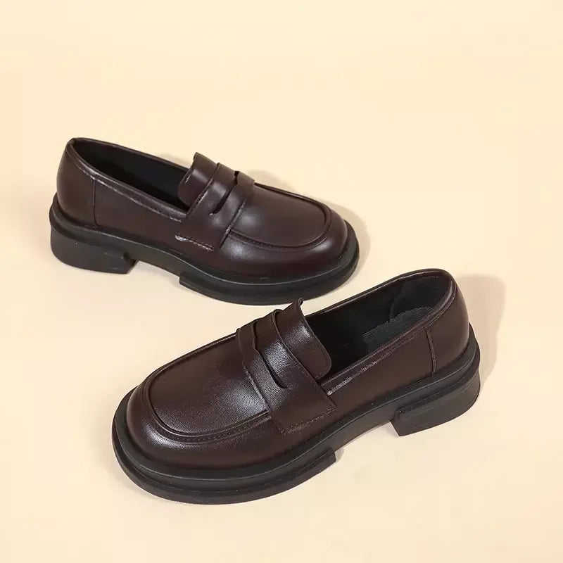 Novo estilo japonês sapatos de estudante universitário cosplay lolita sapatos para mulher/menina moda preto/café uniforme sapatos plataforma 2024