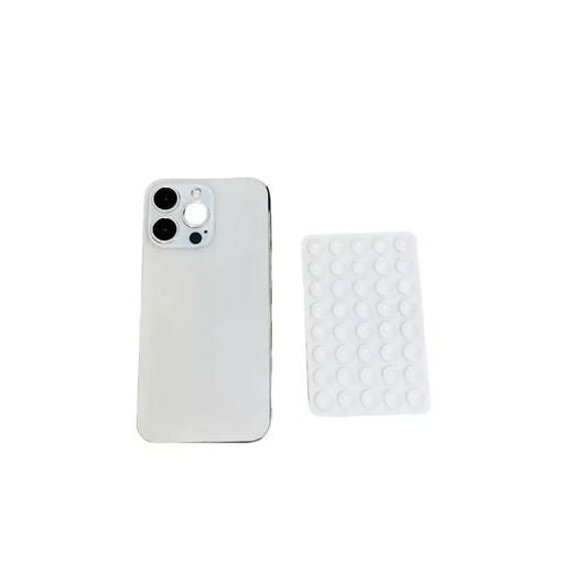 Capa de telefone com ventosa de silicone dupla face, suporte removível para selfies e vídeos mãos-livres, basta usar para vidro liso