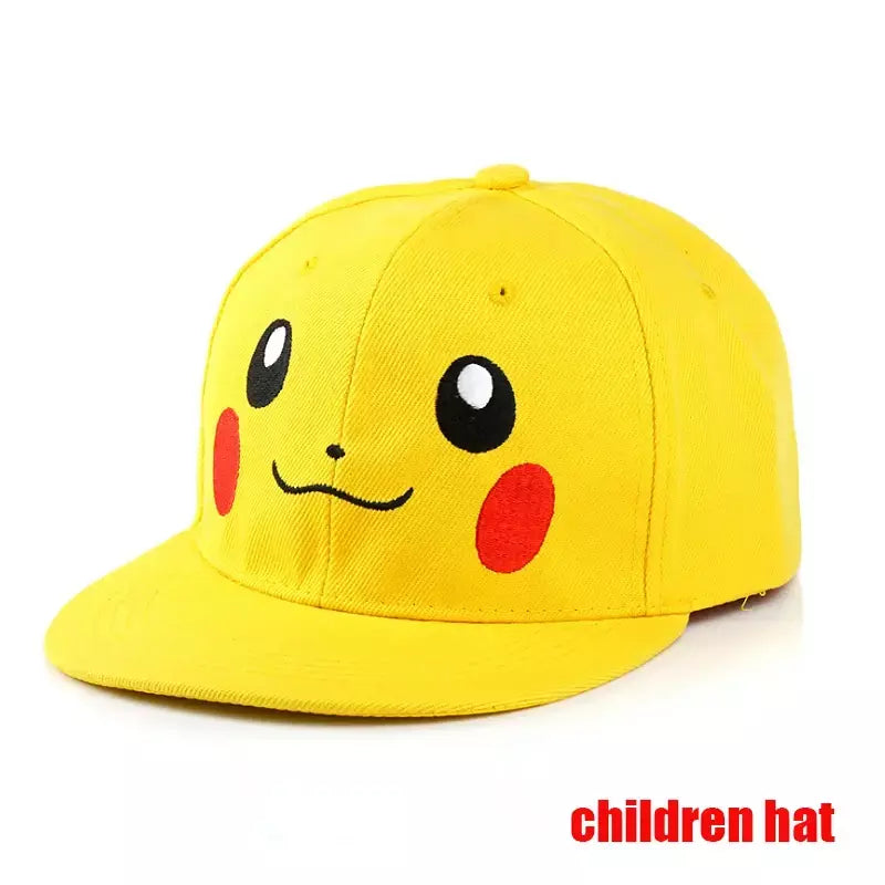 Anime figura pokemon boné de beisebol pikachu chapéu ajustável pokemon cosplay hip hop dos desenhos animados chapéus adultos menino menina crianças presentes aniversário