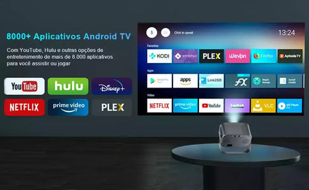 Salange-P28B Suporte 4K Projetor, Android 11, WiFi 6, BT5.0, Smart TV, 720P, Cinema, Filme ao ar livre, Foco Eletrônico, Excelente Som