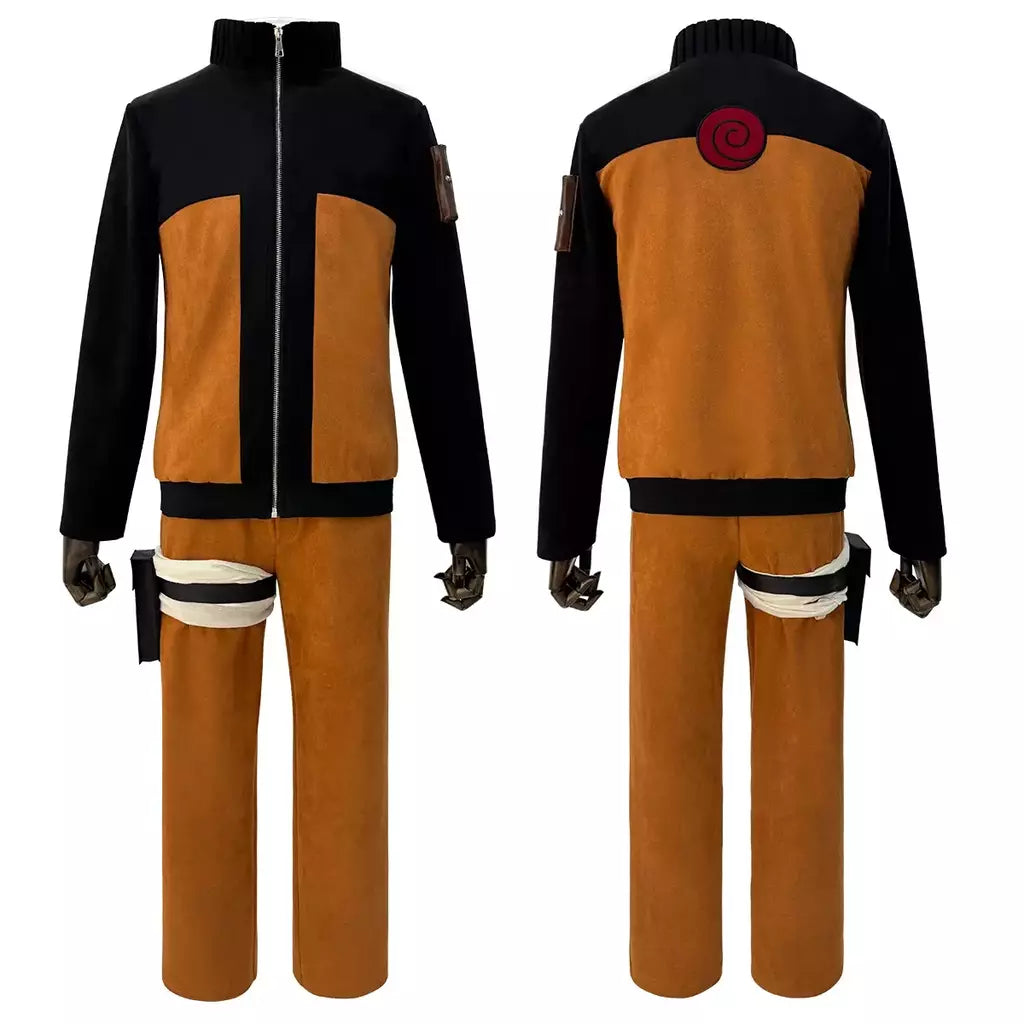 Holoun anime uzumaki cosplay traje adulto versão calças superiores cocar natal presente de ano novo cos convenção