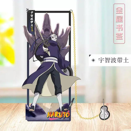 Naruto anime japonês periféricos metal artesanato marcador ornamentos de mesa colecionáveis presente de aniversário criativo para namorado menino brinquedo