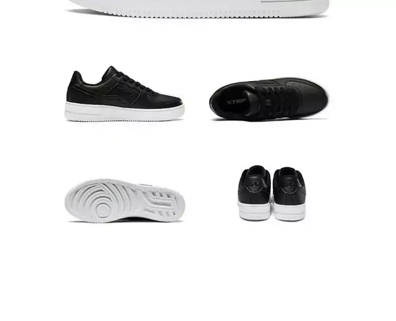 Xtep sapatos de skate antiderrapante resistente ao desgaste casual branco casal tênis de skate masculino feminino sapatos de marca de luxo 881219319851