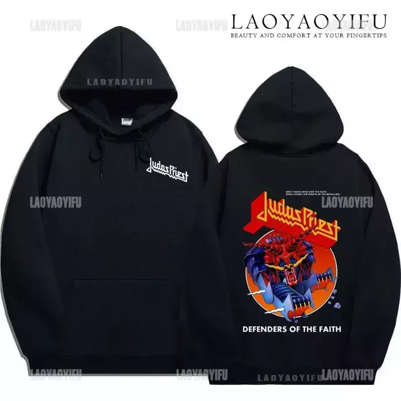 Moletom unissex Hard Rock Punk Metal Band, moletom Judas Priest Painkiller, masculino e feminino, manga comprida, Hot Compress, moda