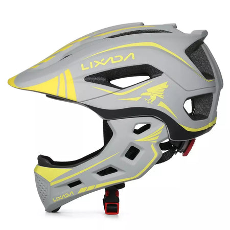 Lixada crianças 2-em-1 destacável capacete facial completo crianças esportes capacete de segurança da bicicleta equipamentos de proteção crianças capacete de ciclismo