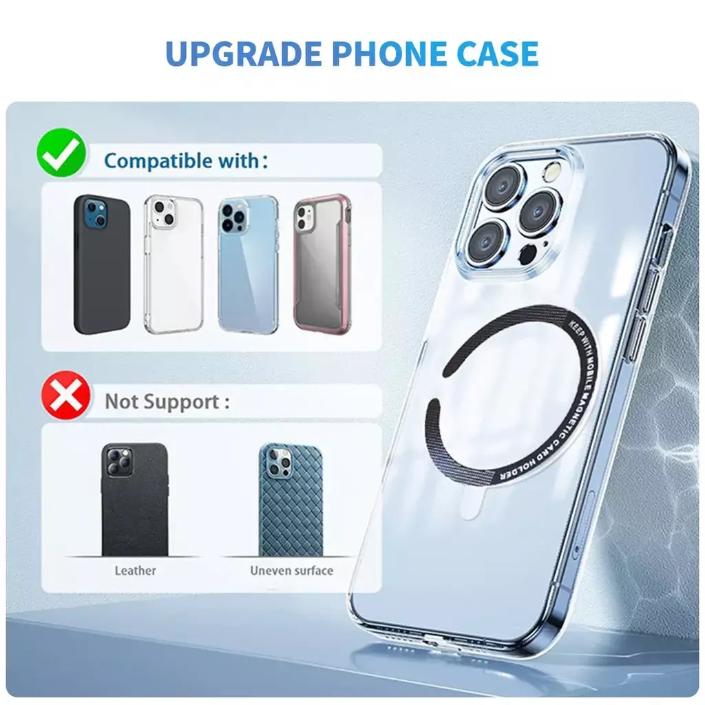 Anel de placa magnética universal, adesivo de metal para celular, suporte para carregador sem fio, folha de placa de metal para suporte magnético para carro