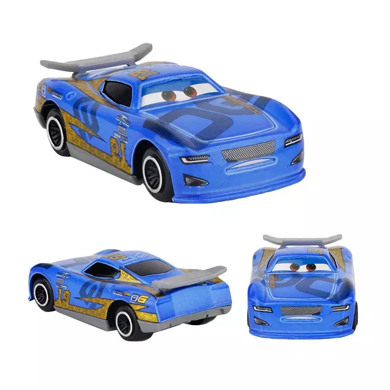 6-7 pçs disney pixar carro 3 2 1 relâmpago mcqueen caminhão mack jackson tempestade diecast metal carro de corrida dinoco racer brinquedo conjunto menino presente