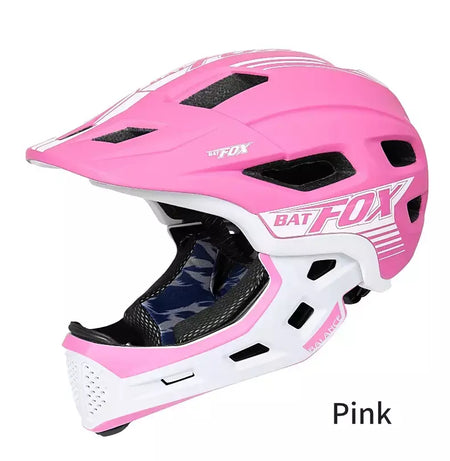 Batfox crianças rosto cheio capacete da bicicleta destacável downhill crianças ciclismo motocicleta skate esportes corrida capacete de bicicleta