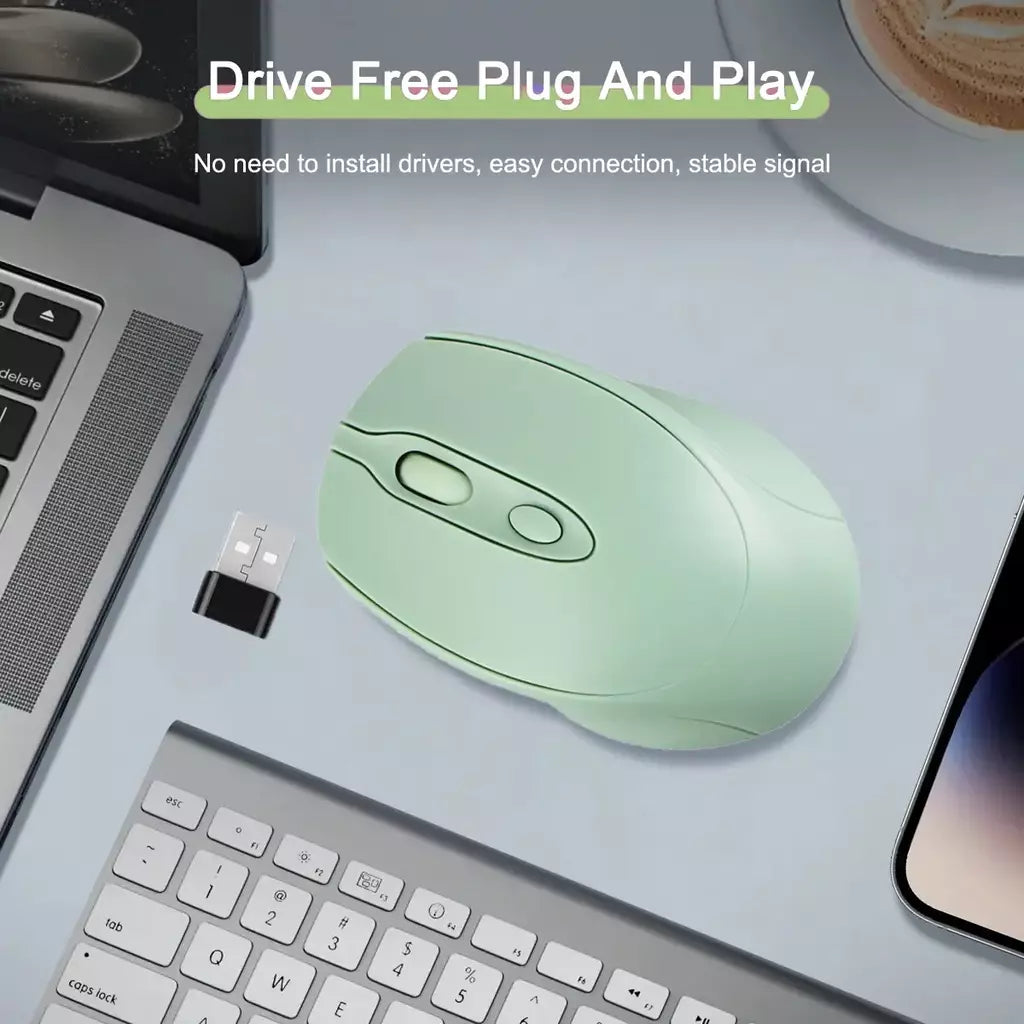 Rato de jogo sem fio recarregável 2.4g bluetooth-mouse sem fio usb silencioso gamer ratos para computador portátil mac tablet