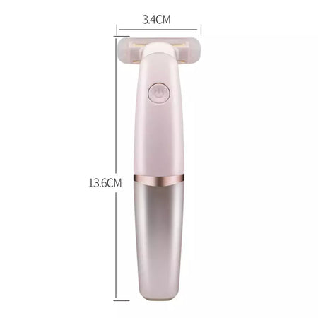 Portátil USB recarregável indolor feminino barbeador, perna e axila cabelo, aparador de barbear elétrico para mulheres, senhoras