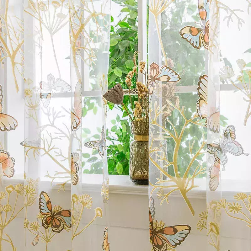 Tule Floral em Cortinas Puras, Tratamento Janela, Painel Persianas, Sala de estar, Quarto, Cozinha, Sombra, Roxo, Peônia