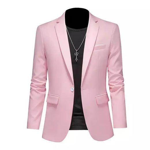 Blazer Casual de Negócios Masculino, Jaqueta Monocromática, Casacos Oversize, Smoking Masculino, Roupas de Marca, Roupas de Trabalho, Plus Size M-6XL