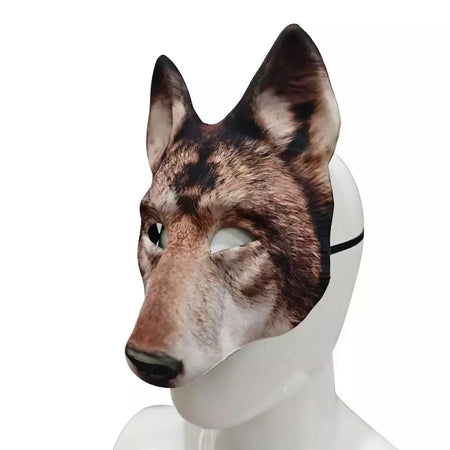 Halloween páscoa lobo máscara assustador animal moda máscara cosplay traje acessórios realista máscara de cabeça para adultos