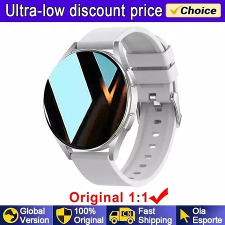 Samsung-Galaxy Smartwatch para homens e mulheres, monitoramento de saúde AMOLED, relógio impermeável, assistente de voz, chamada Bluetooth, relógio inteligente, 2022