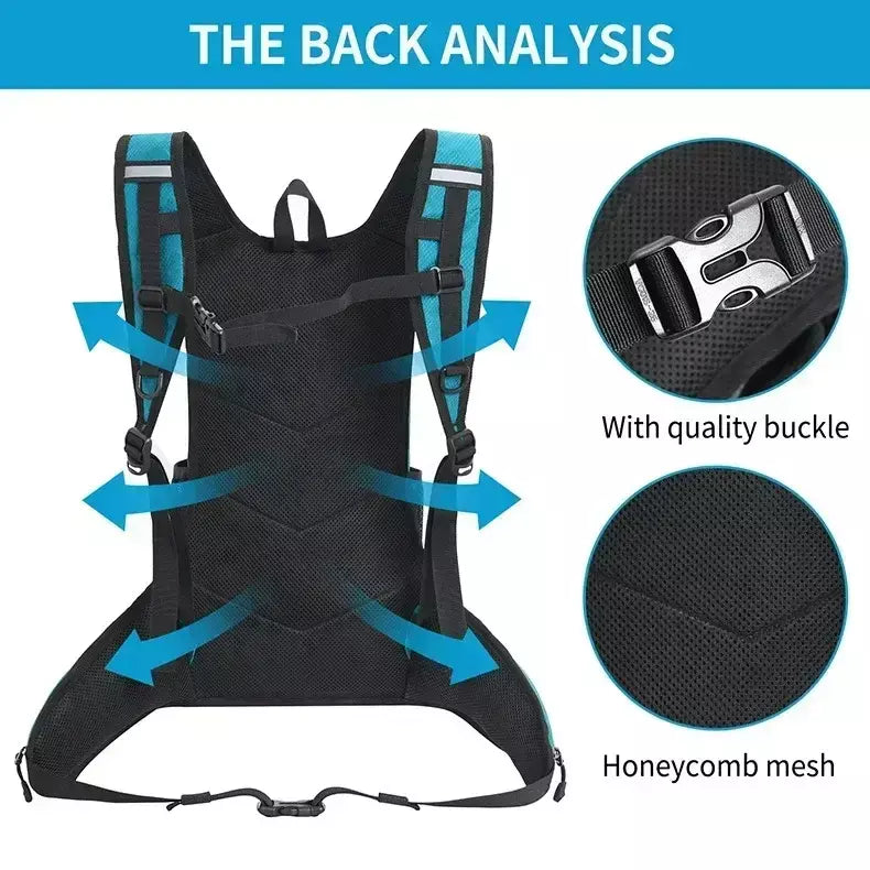 Caminhadas mochila impermeável poliéster resistente ao desgaste das mulheres dos homens trekking mochila em camadas saco de armazenamento esporte para exercício fitness