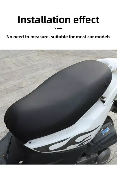 Capa de assento de motocicleta premium, à prova d'água, poeira, à prova de chuva, antiderrapante, respirável, universal, adequado para moto, scooter