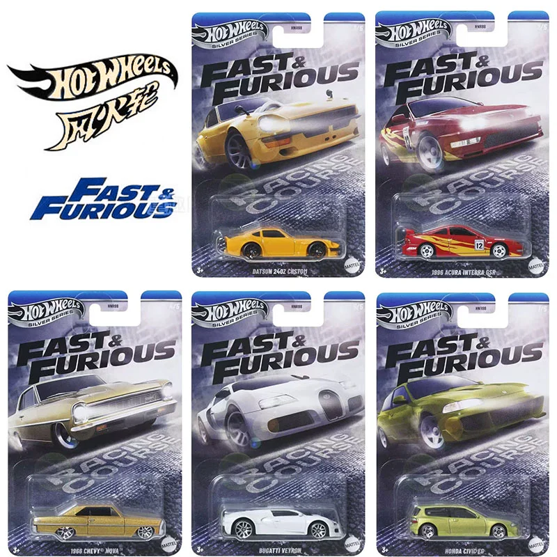 Hot Wheels Carros Velozes e Furiosos HNR88-E F G H J TOYOTA SUPRA NISSAN SKYLINE GTR (BNR34) Diecast Modelo de Veículo Carros Brinquedos Meninos Presente