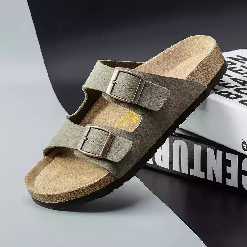 Sandálias antiderrapantes duráveis para homens e mulheres, sapatos de luxo, chinelos de praia, ao ar livre, alta qualidade, marca, verão