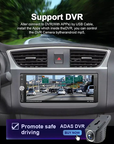 Lehx 6.9 Polegada 1din universal mp5 rádio do carro suporte sem fio carplay android auto aux ips tela de toque reprodutor vídeo multimídia