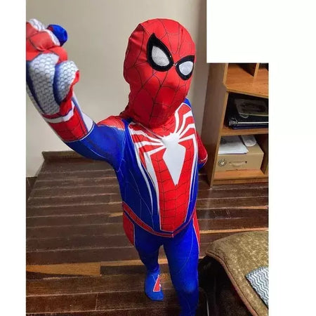 Tamanhos 100-190 traje do homem aranha presente de aniversário festa vestir-se homem-aranha clássico milhas super-herói cosplay traje
