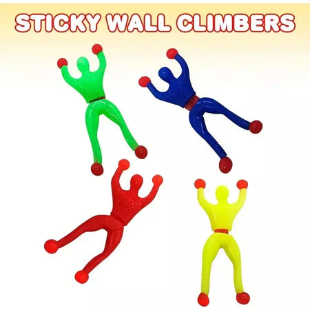 10/100 pçs novidade pegajoso parede escalada alpinista homens crianças menino festa de aniversário favores suprimentos pinata enchimentos saco de tratamento presentes