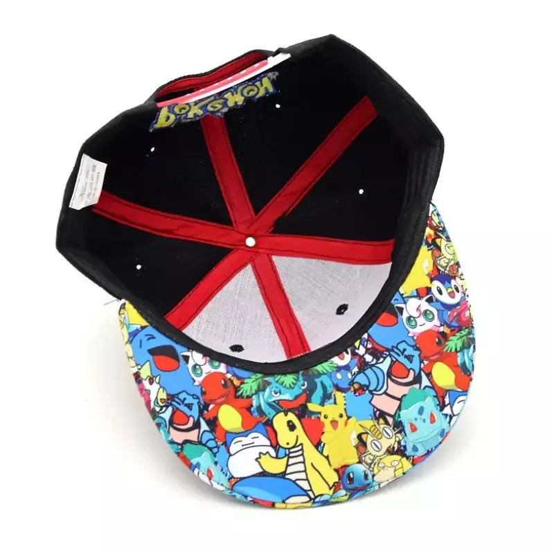 Anime figura pokemon boné de beisebol pikachu chapéu ajustável pokemon cosplay hip hop dos desenhos animados chapéus adultos menino menina crianças presentes aniversário