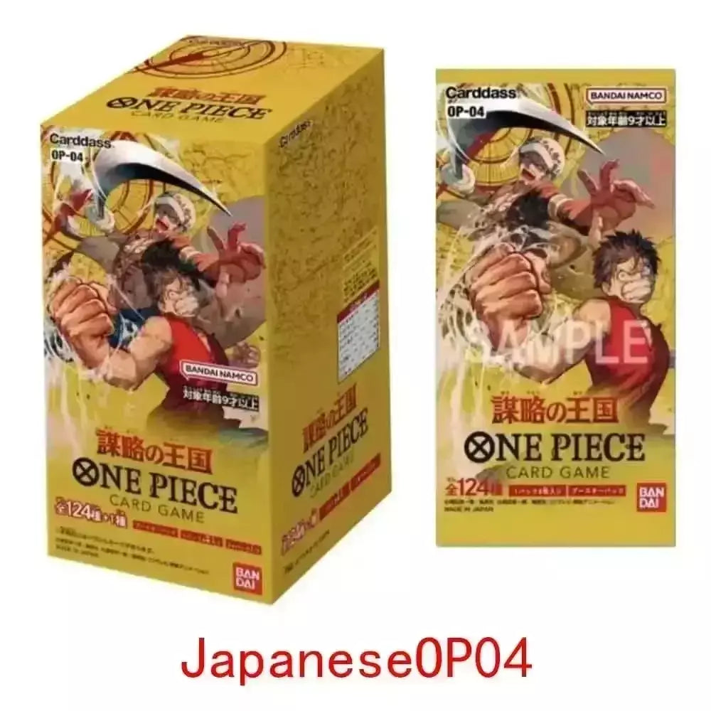 Uma peça tcg caixa de reforço de cartão de jogo japonês selado autêntico japonês OP01-OP13 série completa caixa de reforço cartões de coleção de jogo