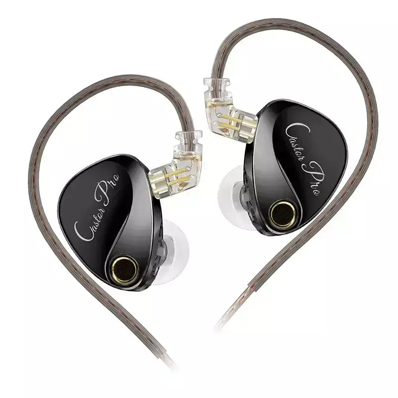 KZ Castor PRO Fone de ouvido intra-auricular HiFi Bass Dinâmico Fones de ouvido sintonizáveis de última geração Harman Target com fones de ouvido de graves aprimorados