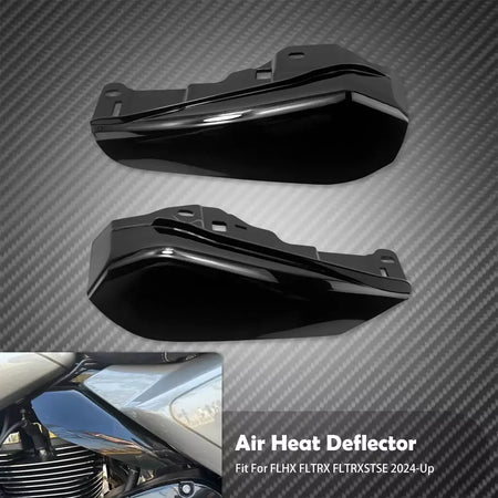 Motocicleta mid-frame defletor de ar escudo térmico guarnição capa para harley touring electra street glide road king fltrx 2001-23 24-up