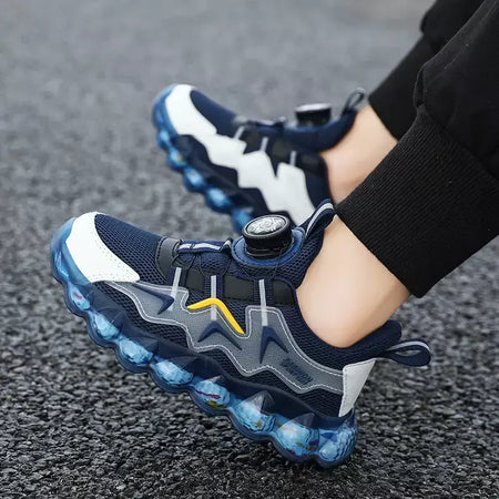 Crianças sapatos esportivos meninos moda correndo lazer malha confortável ao ar livre crianças sapatos casuais tênis leves tênis