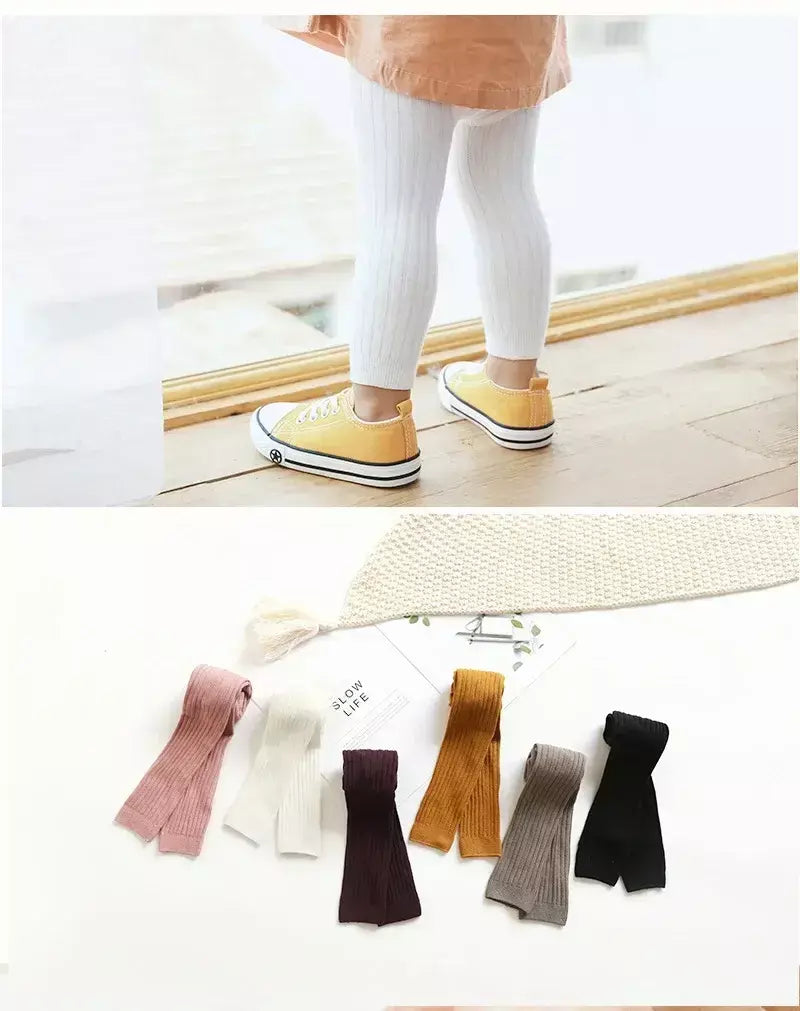 Primavera outono bebê meninos meninas calças recém-nascidos menina leggings collants algodão estiramento crianças calças de tricô para 0 a 6 anos