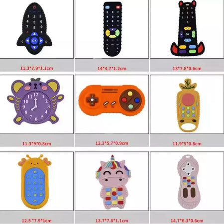 Bebê dentição brinquedos silicone mordedor mordedor mordedores para desenvolvimento de bebês chocalho bebê recém-nascido infantil sensorial brinquedos do bebê 0-3-6-12 m