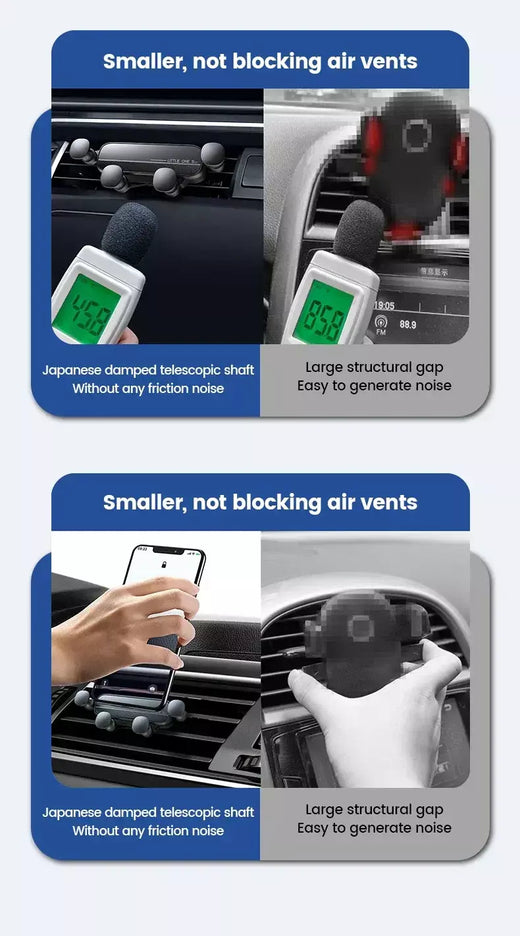 Suporte universal para telefone de carro por gravidade Suporte móvel para ventilação de ar para iPhone 13/12 Xiaomi - Suporte GPS automotivo