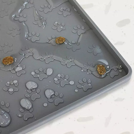 Pet placemat gato comida tigela esteira de alimentação do cão gato cão beber alimentação placemat silicone impermeável antiderrapante pet alimentador esteiras