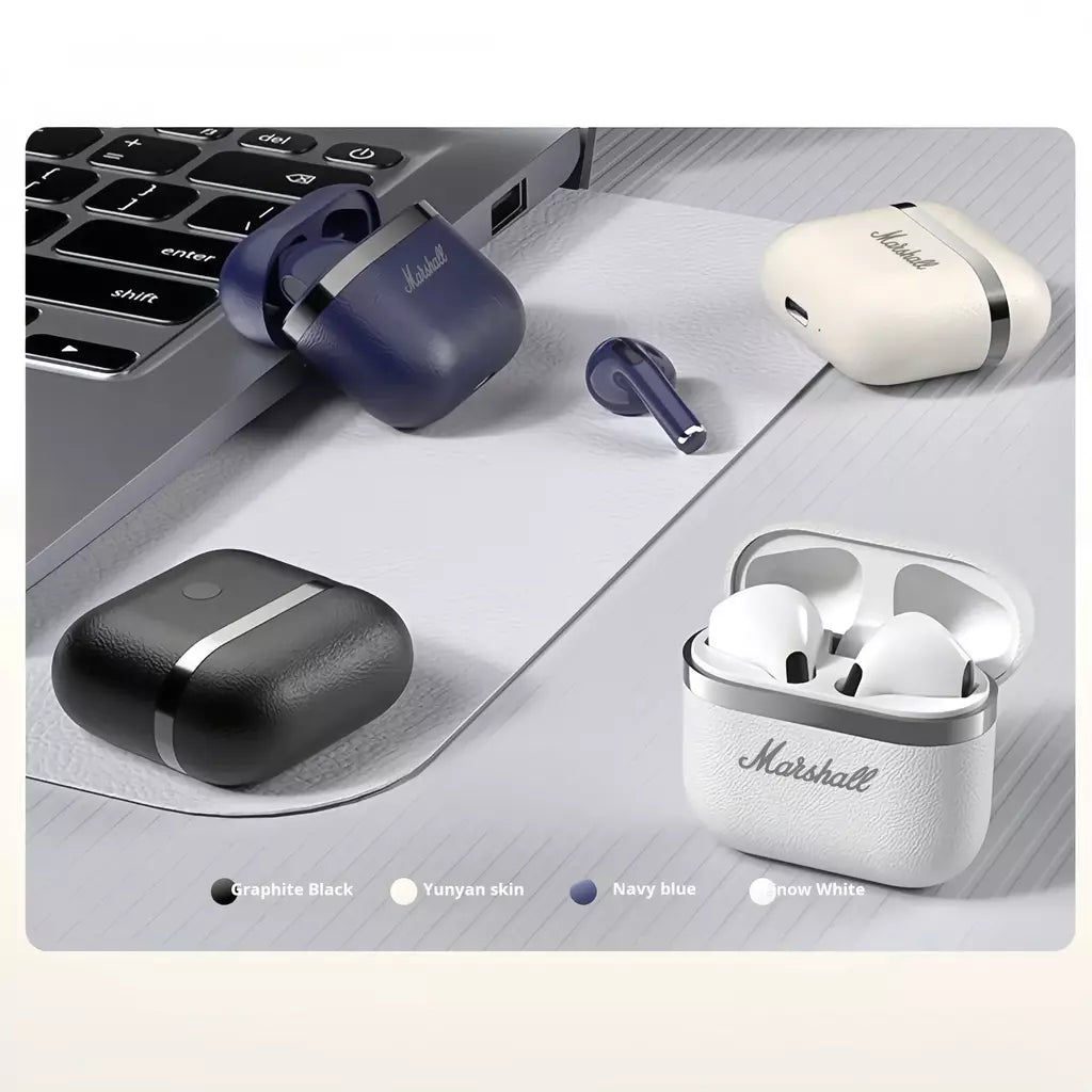 Marshall sleep fones de ouvido bluetooth sem fio semi-in-ear mini som de alta qualidade longo fone de ouvido para android e apple