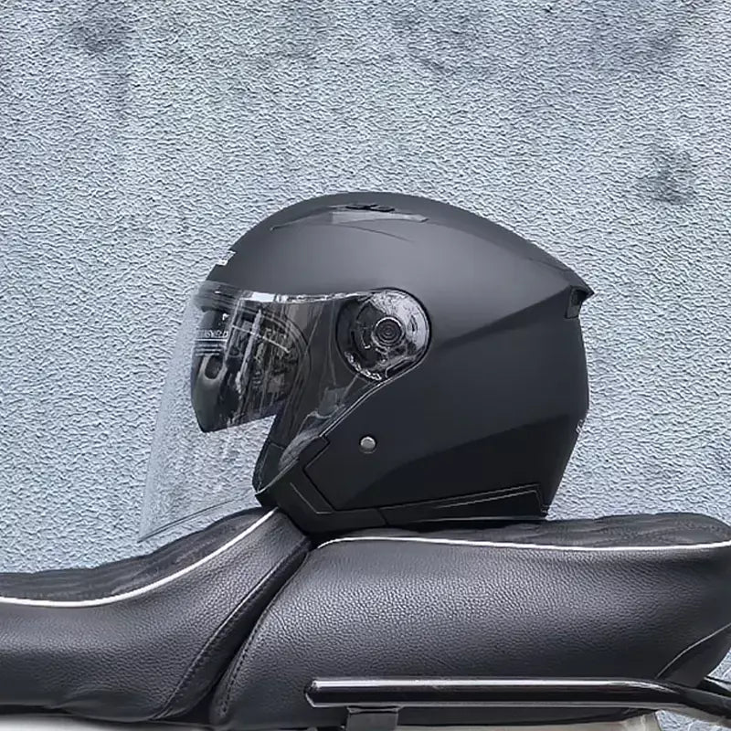 Capacete de motocicleta masculino feminino quatro estações capacete para motocicleta cascos para moto lente dupla corrida meia capacete