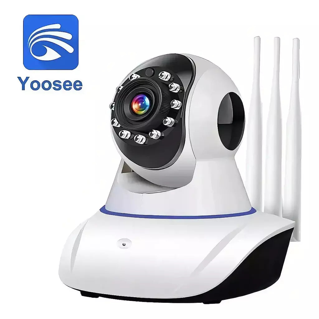 Câmera Ip 3 Antenas Wifi Wireless Yoosee 3ª Geração Visão Noturna