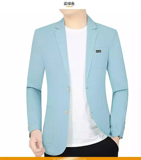 Blazers de negócios finos e respiráveis masculinos, casacos casuais, jaquetas de secagem rápida masculinas, alta qualidade, 4XL, verão, novo