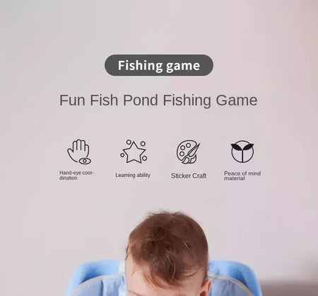 Montessori brinquedos de pesca para crianças, Desenhos animados, Vida marinha, Cognition Fish Games, Interativo pai-filho, Brinquedo educativo