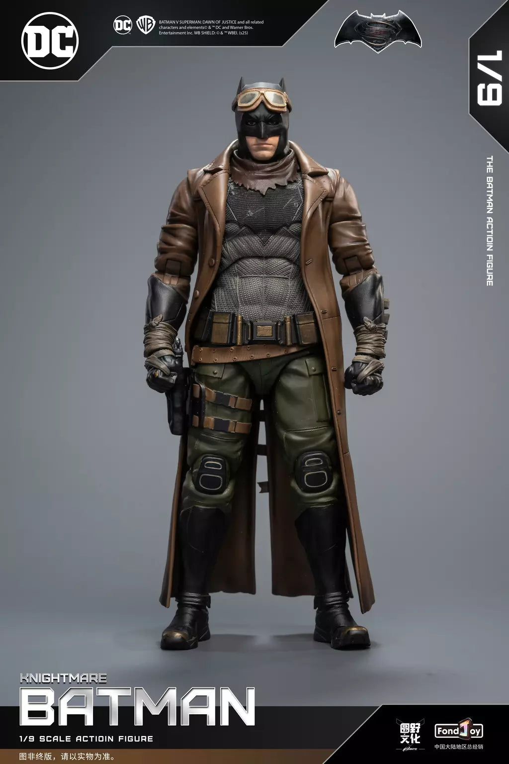 Novo original fondjoy bruce wayne batman figura tático batuit batman liga da justiça figuras detetive quadrinhos 1/9 pvc brinquedo do miúdo
